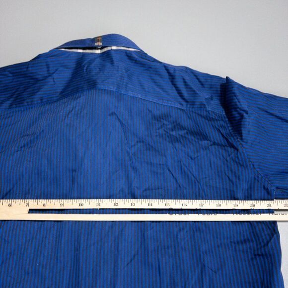 Robert Graham Shirt Mens Medium Tailored Fit Flip Contrast Cuff Button Front - Picture 10 of 13